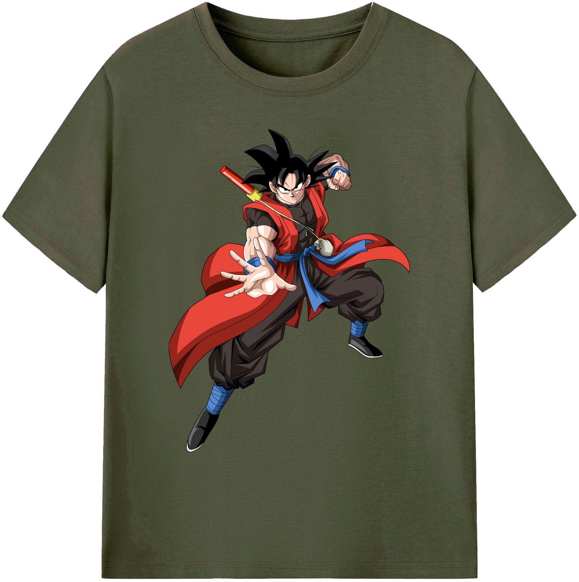 （画像用） ドラゴンボール 孫悟空（そん ごくう）Son Goku カカロット DRAGON BALL Kakarotto 綿100％ メンズ半袖Tシャツ｜肌触りやわらか＆通気性